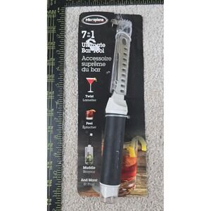 Microplane 7 in 1 Ultimate Bar Tool Black White Stainless Steel New